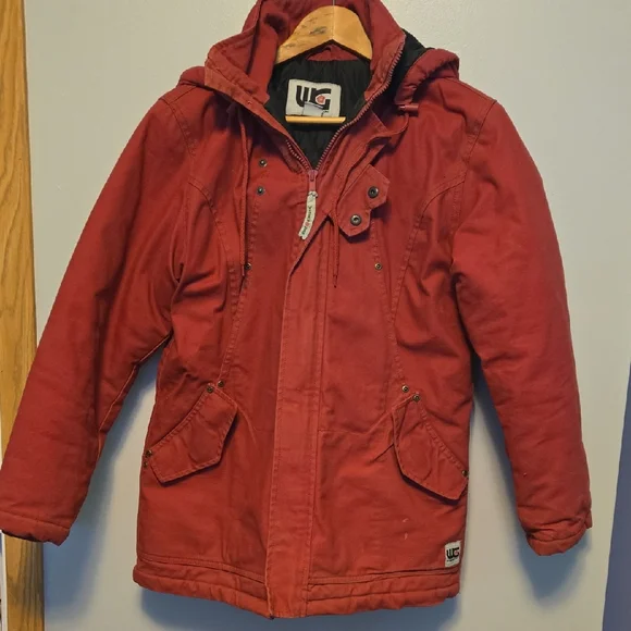 Work King Raspberry Work Chore Jacket Ladies Small - Picture 1 of 6